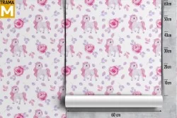 Wallpaper Decorations and Fantasy Patterns Princesses and Ballerinas