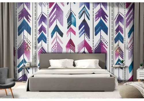 Wallpaper stripes and arrows modern design pattern.