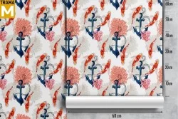 Modern Nature Flowers Wallpaper