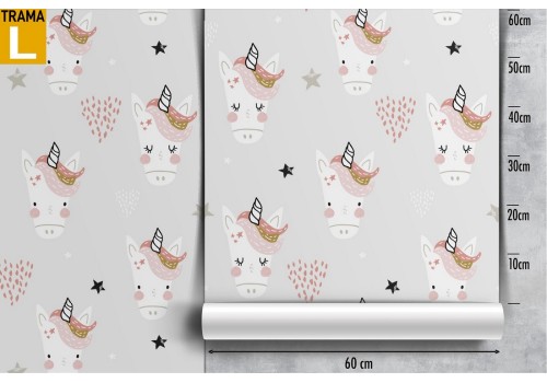 Unicorn pattern fantasy children's wallpaper. 2
