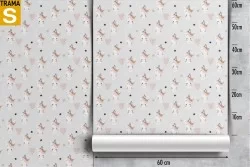 Carta da Parati Bambini Animali uccelli Decorazioni e Pattern Fantasy