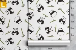 Panda animals wallpaper nature pattern.