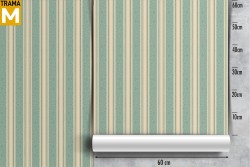 Carta da Parati Righe e A pois Righe e Onde