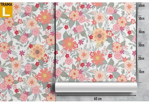 Carta da Parati fiori natura decorazione raffinata. 2