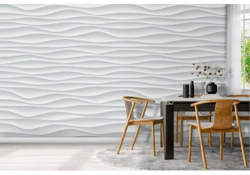 Wallpaper stripes and waves pattern modern decoration.