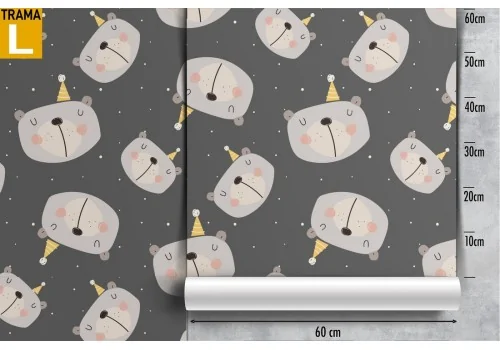 Wallpaper teddy bears animals nature pattern for children. 2