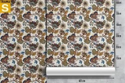 Wallpaper Design and Styles Flora and Fauna Flowers Nature Vintage Leaves