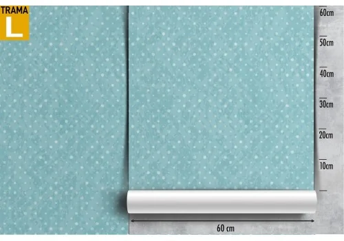Blue polka dot children's wallpaper decoration. 2