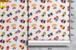 Carta da Parati Decorazioni e Pattern Personaggi e Cartoni