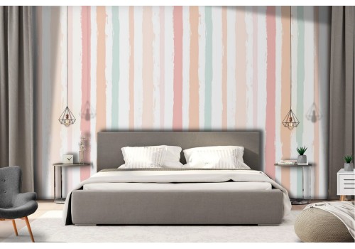 Pink gradient stripes wallpaper pattern.