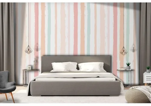Gradient pink stripes wallpaper pattern.