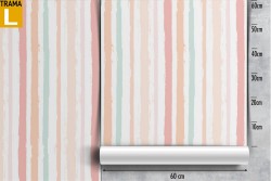 Pink gradient stripes wallpaper pattern.