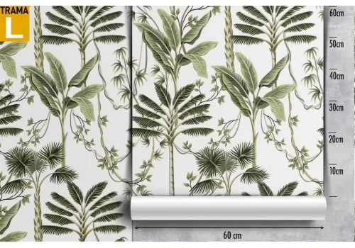 Carta da Parati piante e foglie tropicali natura pattern. 2