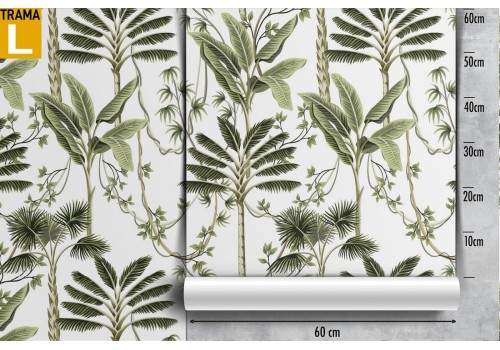 Tropical plants and leaves nature pattern wallpaper. 2