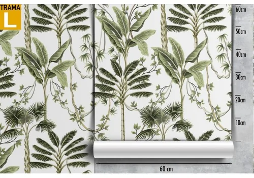 Tropical plants and leaves nature pattern wallpaper. 2