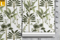 Tropical plants and leaves nature pattern wallpaper.