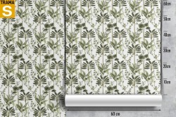 Wallpaper Design and Styles Flora and Fauna Tropical Leaves