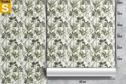 Wallpaper Design and Styles Flora and Fauna Tropical Leaves