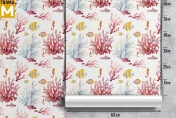 Carta da Parati Animali uccelli Decorazioni e Pattern Mondo acquatico