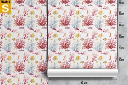 Carta da Parati Bambini Flora e Fauna Animali uccelli Decorazioni e Pattern Mondo acquatico