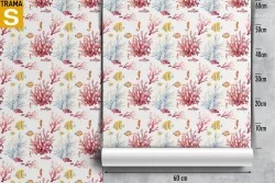 Children's Wallpaper Flora and Fauna Animals Birds Decorations and Patterns Aquatic World