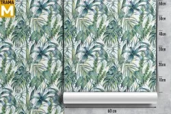 Carta da Parati Foglie Tropicale