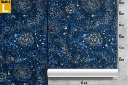 Carta da Parati cielo stellato decorazione dipinto.