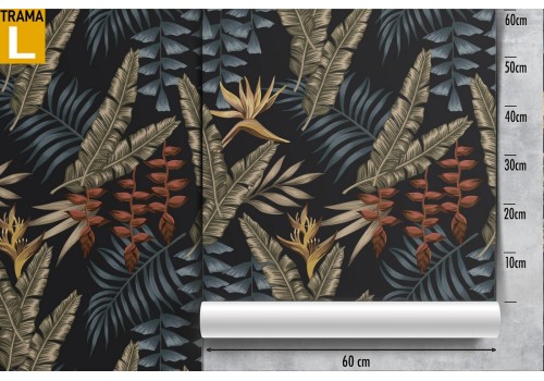 Wallpaper leaves and flowers abstract nature pattern. 2