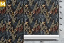 Carta da Parati Fiori Foglie Natura