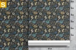 Wallpaper Design and Styles Flora and Fauna Flowers Leaves Nature Vintage