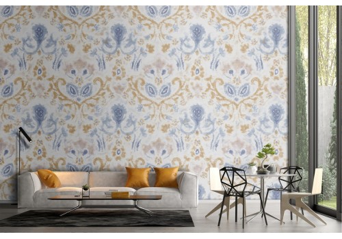 Damask classic wallpaper, vintage decorations.