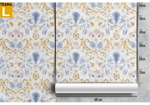 Damask classic wallpaper, vintage decorations. 2