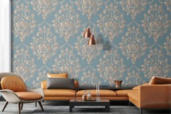 English classic damask wallpaper.
