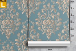 English classic damask wallpaper.