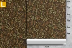 Wallpaper climbing leaves stylized nature.