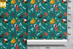 Carta da Parati Decorazioni e Pattern Pirati