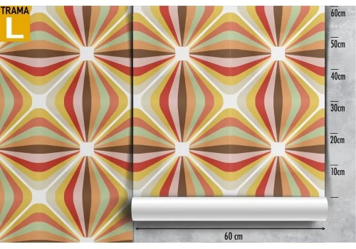 '70s geometric pattern wallpaper. 2