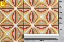 Carta da Parati pattern geometrico anni '70.
