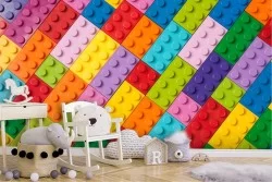 Geometric Wallpaper Stripes and Polka Dots
