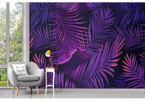 Abstract tropical leaves wallpaper pattern.