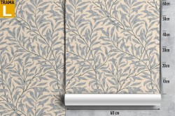 Climbing leaves nature pattern wallpaper.