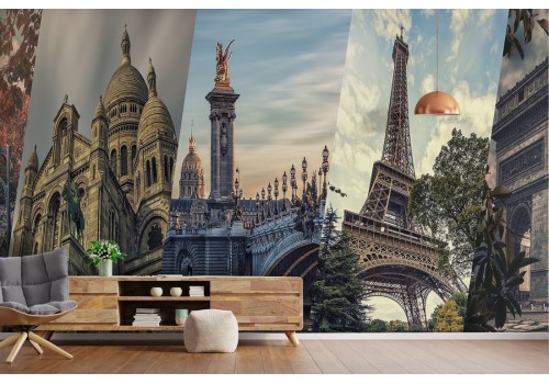 Wallpaper of famous city monuments