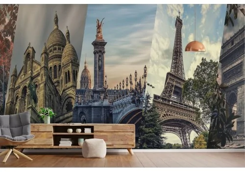 Wallpaper of famous city monuments