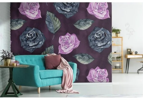 Abstract roses flowers wallpaper pattern.