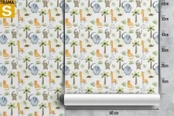 Children's Wallpaper Animals Birds Decorations and Patterns