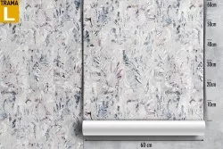 Wallpaper with stylized leaves nature pattern from the '70s.