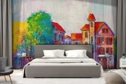 Wallpaper City Paintings and Watercolors