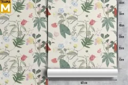 Carta da Parati Fiori Foglie Natura