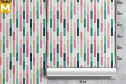 Stripes and Waves Wallpaper