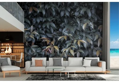 Tropical nature wallpaper leaves